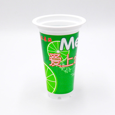 Único saque 9.16g do copo plástico biodegradável do iogurte 300ml