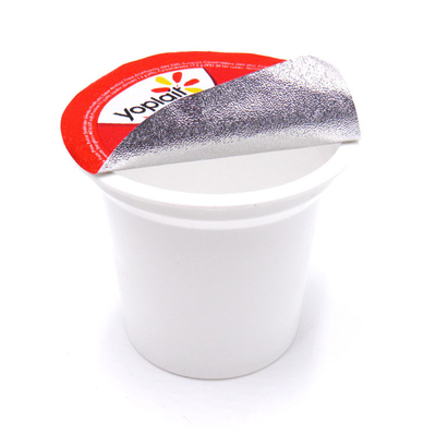 copo plástico congelado 330ml 32oz do iogurte com parede da tampa da folha de alumínio a única
