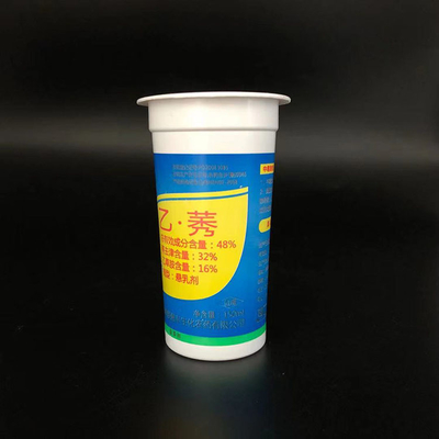 do iogurte branco descartável dos potenciômetros do gelado de 220ml 7oz copos plásticos