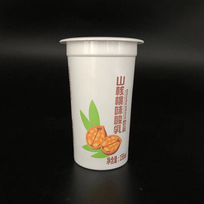 Os copos plásticos descartáveis do produto comestível 220g com tampas imprimiram o OEM 7 onças
