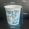 copos descartáveis do recipiente do iogurte do poliestireno de 120g 125ml com as tampas da folha de alumínio