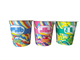 Copo de iogurte de plástico com logotipo personalizável e capacidade 125ml