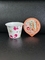 Impressão IML de 180 ml de iogurte de plástico com tampa de folha de alumínio e tampa de plástico