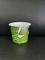 Impressão IML de 150 ml de iogurte de plástico com tampa de folha de alumínio e tampa de plástico
