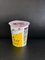 Copo de iogurte de plástico de 150 ml com tampa de papel e tampa de plástico