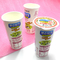 GV superior congelado de papel da tampa do diâmetro 100mm dos copos 3oz 4oz 70mm do iogurte do produto comestível