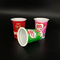 Copos de café plásticos brancos descartáveis inodoros do gelado 125g com as tampas para bebidas frias