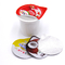 copo plástico 140ml do iogurte de 85mm PP reciclável com a tampa da folha de alumínio