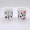 Copo plástico personalizado 12oz650ml plástico da bebida de leite do iogurte dos copos do produto comestível com a tampa da folha de alumínio