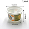 copo feito sob encomenda do iogurte do logotipo dos PP do produto comestível 250ml do manufactory de China
