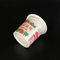 recipiente do gelado 125ml com o copo plástico do iogurte da tampa da folha