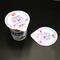Tampas cortadas 74mm recicláveis do iogurte da folha de alumínio de 30mic 40mic para o copo plástico