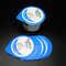 Das tampas Precut azuis da soldadura térmica das tampas da folha do iogurte do ODM de Oripack protetor ambiental