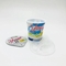 copo plástico descartável 5g do iogurte do produto comestível de 125ml 4oz PP com a tampa da folha de alumínio