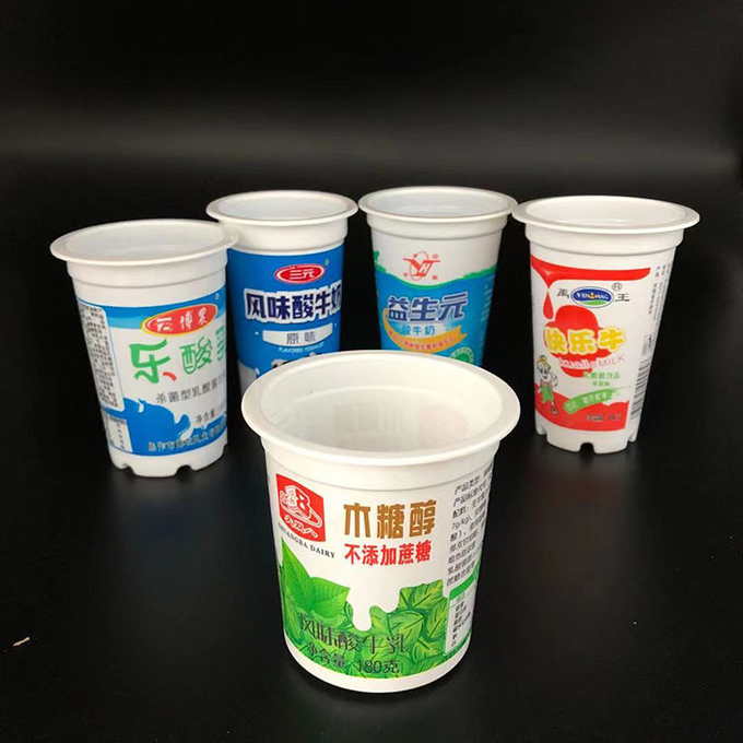 Tampa plástica 0 da folha da VODCA 230ml 8oz 90mm do copo do iogurte do Parfait descartável do gelado