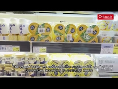 copo descartável plástico 7,1 * 7cm do iogurte de 120g IML para o armazenamento do alimento